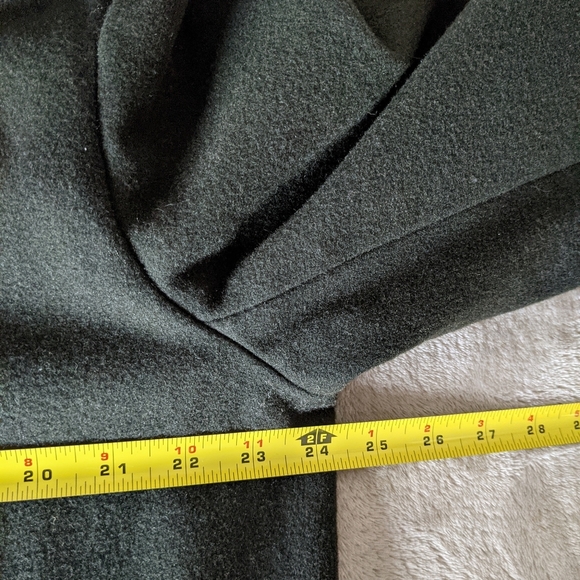 Vintage Dark Green Wool Double Breasted Pea Coat - Picture 9 of 13